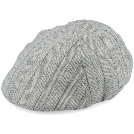 Seeberger - Grå flatcap Keps - Woolmix Fabric Ivy Grey Flat Cap @ Hatstore
