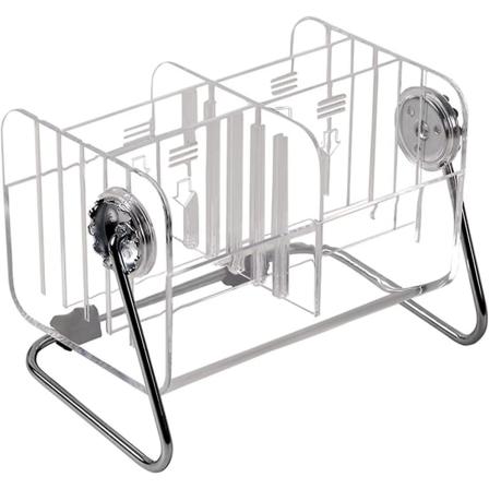 Akryl Fjernbetjening Organizer Fjernbetjening Opbevaringsboks Genanvendelig Klar Holdbar 6 Gitter Premium Skrivebords Organizer Til Hjem Kontor Man 