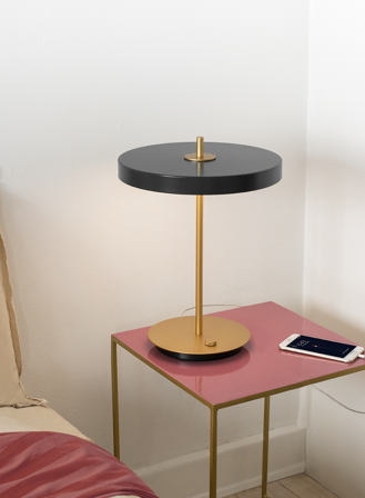 Asteria bordlampe H42 - antrasitt