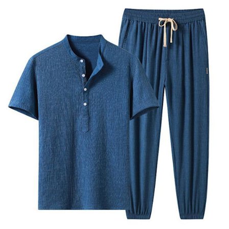 Herr 2 st kortärmad skjorta Casual Suit