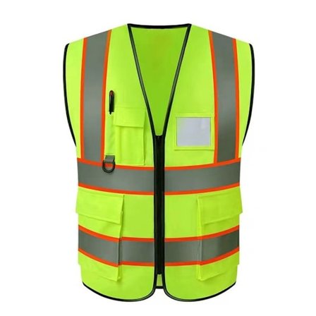 Säkerhetsväst med reflekterande kläder med reflexremsor