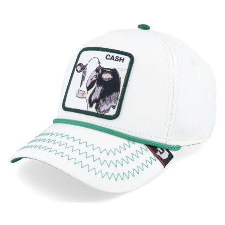 Goorin Bros. - Vit adjustable Keps - Cash Cow 100 All Over Canvas White A-Frame Adjustable @ Hatstore