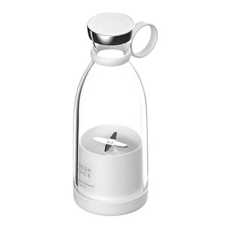 2X Bærbar Juicemixer Genopladelig Juicekop med Rejsekop og Låg til Fremstilling af Juice og Smoothies 420ML A