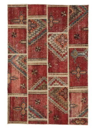 Piccolo Patchwork Tappeto 120X178 Lana