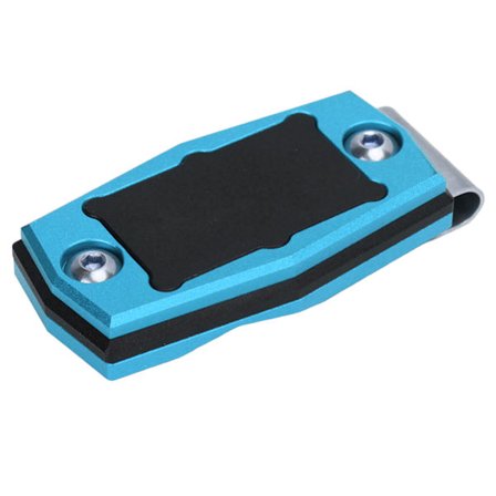 Bærbar Magnetisk Billardkridt Holder Aluminium Legering Blå og Sort Etui