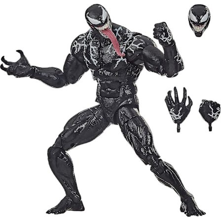 Sunrain Marvel Legends -sarjan Venom 6 tuuman keräilyhahmo Venom-lelu, ensiluokkainen muotoilu ja 3 lisävarustetta-1588