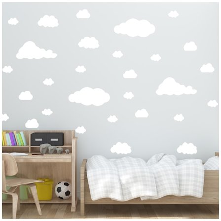 22 pilveä vinyyli seinätarraa