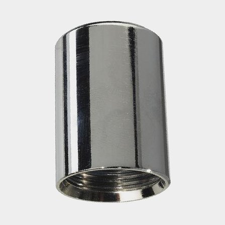 Glomex adapterhylsa RA106adapt1x14 i silverfärgad metall, 5/8 till 1 tum gänga för marina antenner RA112 RA1206