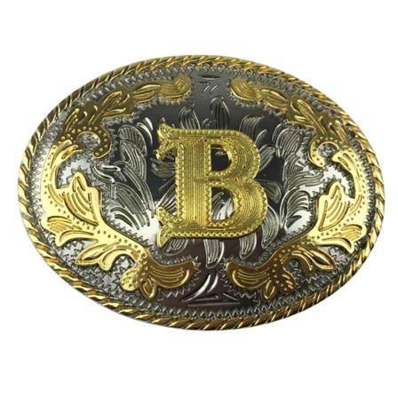 Herrebæltespænde, 3D gyldent bogstav, udskæring A~Z, Western Vintage Style Cowboy Bæltespænder til mænd kvinder Fars dag, jul, fødselsdagsgave