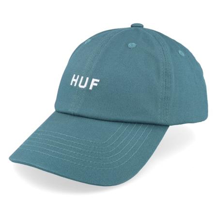 HUF - Set Cv 6 Panel Hat Sage Dad Cap Unconstructed Green Cap - @ Hatstore