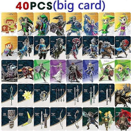Treingi 2024 NYE 40 Zelda Amiibos Kort Gjelder for The Legend of Zelda: Tears of the Kingdom og The Legend of Zelda