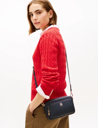 Tommy Hilfiger Th Icon Camera Bag Mono - Navy - ONE SIZE