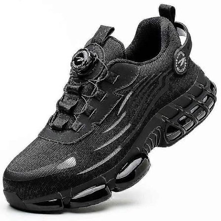 Roterende Knapp Nye Sikkerhetssko Herre Anti-knusing Anti-punktering Arbeidssko Mote Herre Sportssko Sikkerhetsvernstøvler Herre