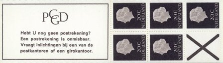 Holland 1967 - Frimærkehæfte NVPH PB 6d - Postfrisk