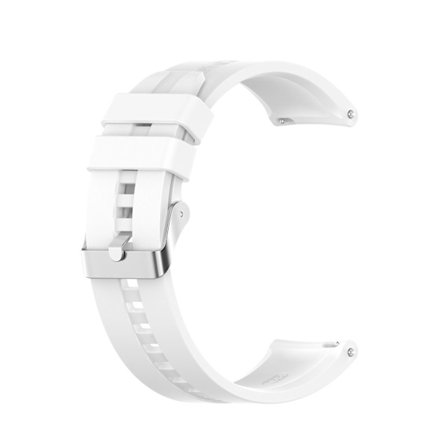 För Huawei Watch Gt 2 46mm klockband med silverspänne