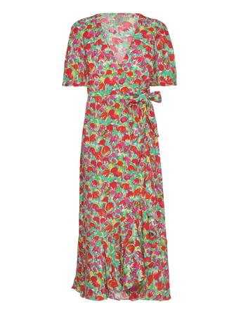 Yasomira Ss Midi Shirt Dress - Show Dresses Summer Dresses Multi/mønstret YAS*Betinget Tilbud