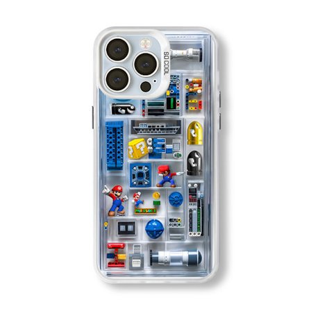 2026 sarjakuvapeli puhelinkotelo yhteensopiva iPhone 16/15/14 iskunkestävän mattakuoren kanssa* iPhone 17 Air*WMWM1132 Valkoinen