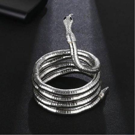 Snake Halsband Legering Halsband SILVER