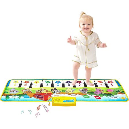 Barnepianomatte, 39,5" X 14" Musikkmatte Keyboard Dansematte Elektronisk Touch Play Filt Musikkmatte Leker For 3-6 År Gamle Barn Jenter Gutter