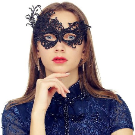 2025 Siste Modell Maskerade Maske for Kvinner Venetiansk Blonde Øyemaske For Fest Ball Kostyme Mardi Gras