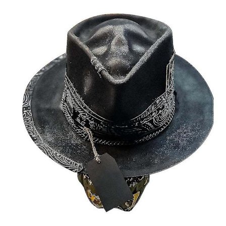 2023 Miesten Cowboy Hat Punk Style Western Cowboy Hat Skull Hat Fast