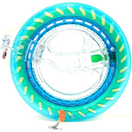 Kite-spole-opruller håndtag Kite-tråd-opruller Flyvende kite-snor-opruller Rulle 18cm Udendørs kite-tilbehør 300m tråd