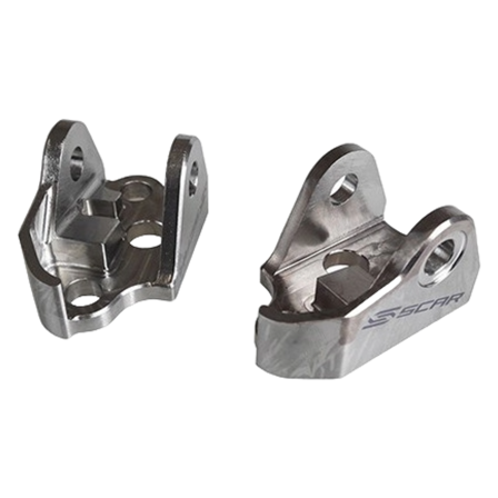 SCAR Mount Brackets Titanium Footpegs - Yamaha YZ 250X 2015-2025
