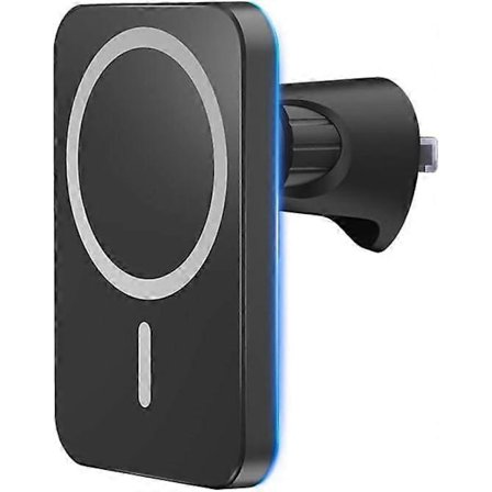 RGB Light Mag-Safe Billaddare - iPhone 13/12/Pro/Max/Mini Magnetisk Snabb Trådlös Laddare Svart