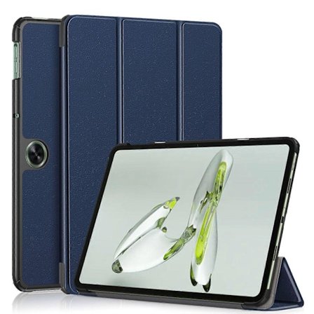 Til OnePlus Pad Go/Oppo Pad Air 2/Pad Neo Smart Case PU Læder Trifold Stand Tablet Cover [DB]