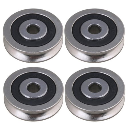 4 X Lagerstål U-Type Groove Guide Passiv Trinse 6x30x8mm Dørverktøy
