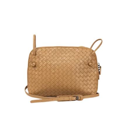 Bottega Veneta Vintage, Pre-owned Leather crossbody-bags Bruin, Dames, Maat:ONE Size,suede