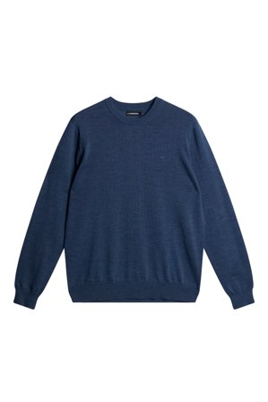 J.Lindeberg - Keane Merino Crew Neck - Blue - Mann - L