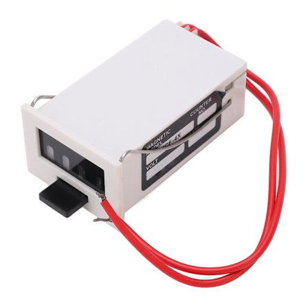 Elektromagneettinen laskuri 4-numeroinen tarkka mittaus PC teollinen digitaalinen laskuri DC12V - 1 kpl