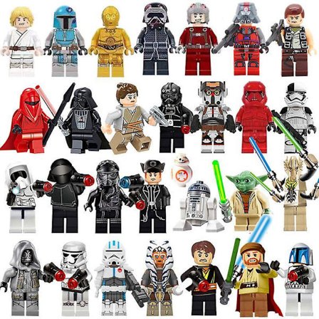 29 Pack Mini Starwars Figures Set Starwars Series Building Block Action Figures Doll Kids Toys For Birthday Party Gifts