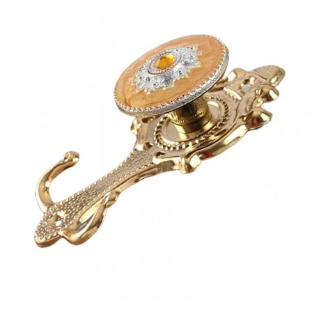 Set med 2 gardinupphängningskrokar i metall, vintage tofsar, gardinupphängningshållare, fönsterupphängningskrok, klädhängare