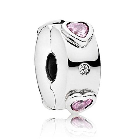 2025 925 Sterling Sølv Spacer Bead Vedhæng, Clip-on Vedhæng til Kvinder, Kompatibel med Pandora Armbånd (Inkluderer En Spacer Bead) Søstjerneklips