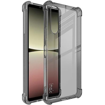 Imak til Sony Xperia 10 V blød, tynd pasform Tpu telefonetui Airbag stødsikker cover Transparent Black