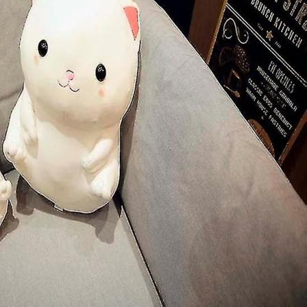 1 kpl Dropshipping 33/40cm Kawaii Täytetty Kissanukke Söpö Pehmeä Eläin Plussilelu Pehmeä Alasuntuvat Lelut Lapsille Tytöille Orange 33cm