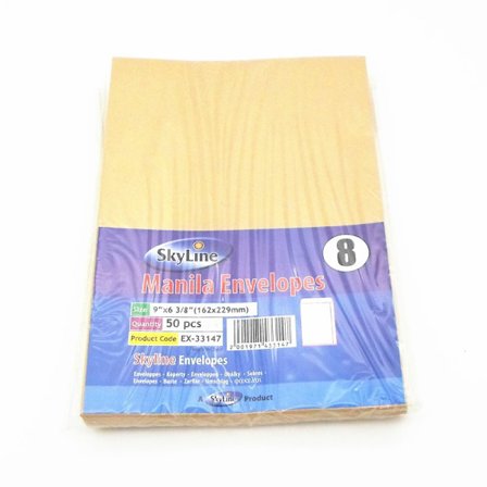 Kraft-kirjekuoria 90g 16x23 cm Irrotettavilla Liuskoilla Ab - Pakkaus 50 kpl
