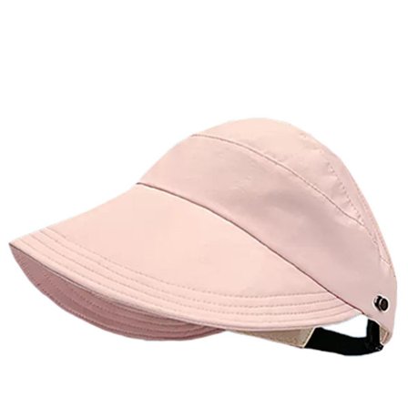 Solhatt for kvinner, bredbremmet, anti-UV, strandvisir, justerbar