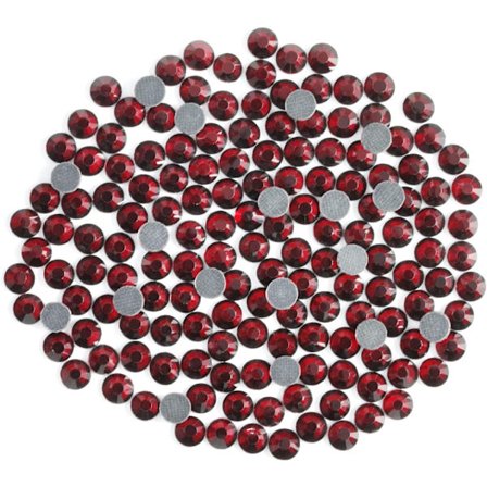 1600 stk. Hotfix Mørk Siam Røde Rhinestones til Håndarbejde, SS20 (4,6-4,8 mm) Mørk Siam