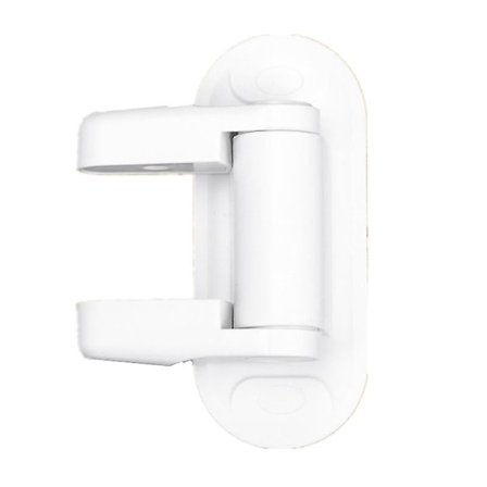 Dørhåndtakssperre - Sikre dører - Håndtak - Lim - Ingen verktøy nødvendig (1 stk, hvit)