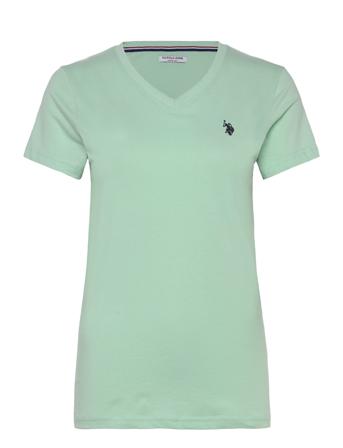 Uspa V Neck Tee Assia Women Green U.S. Polo Assn.