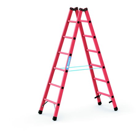 Zarges Efa B Wienerstege glasfiber 2 x 6 steg, Stegar & ställningar