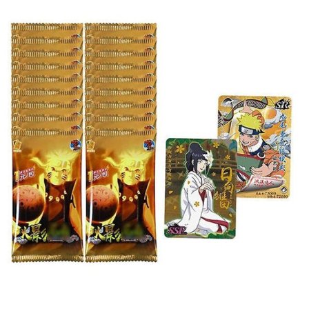 Naruto Spillekort Japansk Tegneserie Skolemester Serie Ssp Kort Uchiha Sasuke Ninja Krig R Børns Legetøj A 18PACK 90PCS
