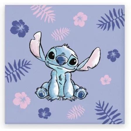 Lilo & Stitch STITCH Barn Håndkle 100% Bomull 140x70cm Lilla Multicolor one size