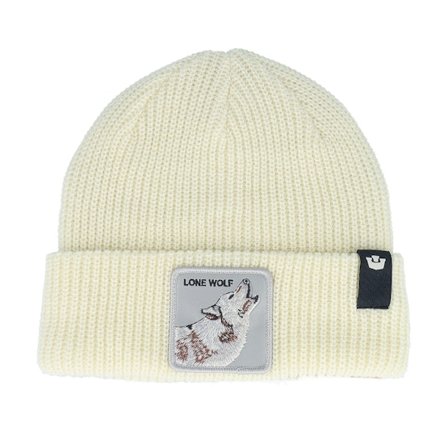 Goorin - Hvid cuff Beanie - The Lone Beanie Dust Off White Cuff @ Hatstore