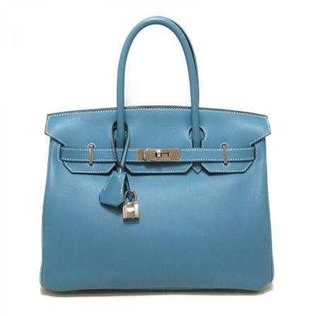 Hermès Vintage HandTass , Blauw , Dames , Maat: ONE Size Vintage Tassen