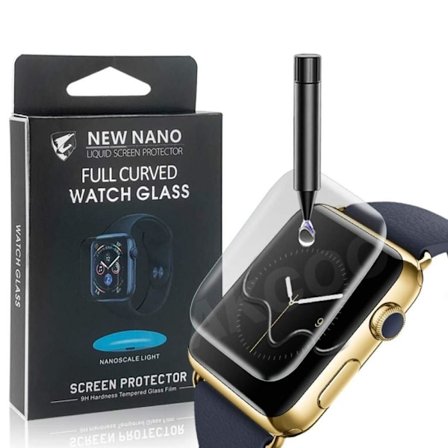 UV-lys herdet glass skjermbeskytter for Apple Watch 41mm