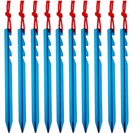Telttanker 18cm Aluminium Legering Plugger Lettvekt Fikserings Plugg 10
